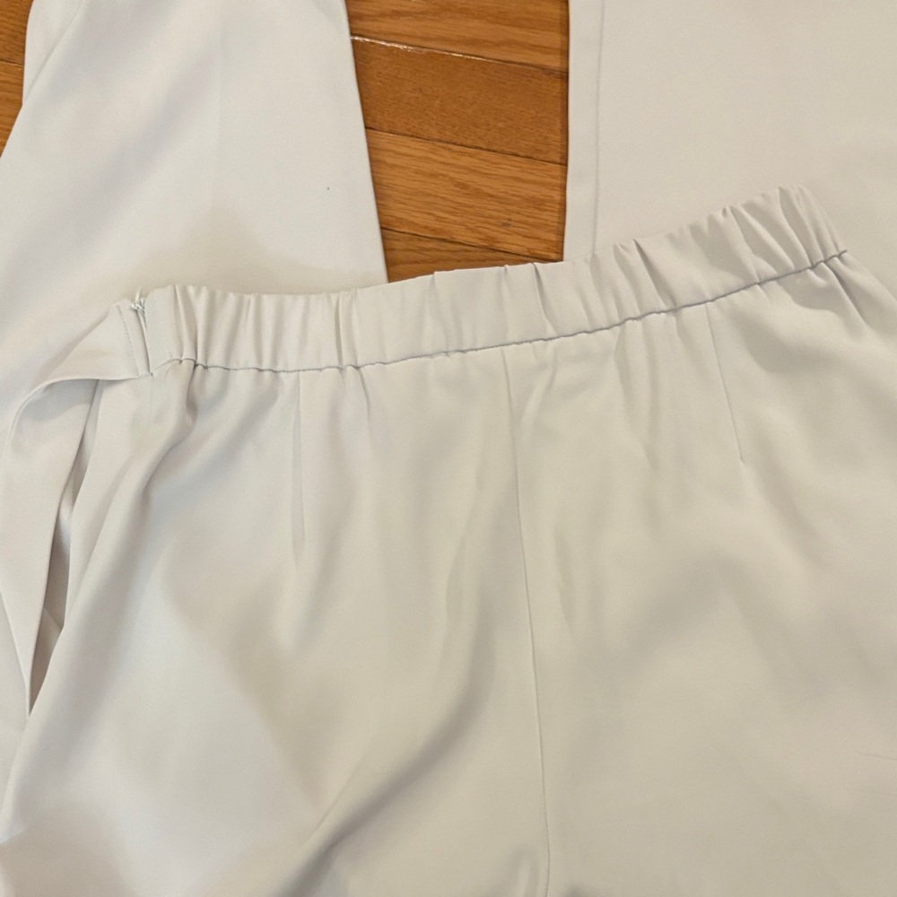 HALARA Ivory Wide-Leg Tie-Waist Pants - Picture 12 of 13